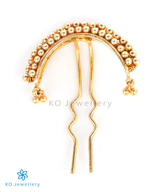 bridal temple jewellery gold dipped hairpin