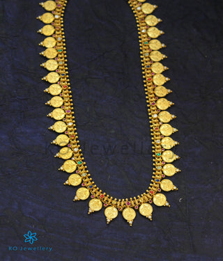 The Vagmi Silver Navratna Lakshmi Kasumala Coin Necklace/Waistbelt