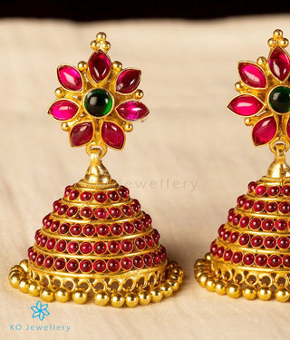 The Dyotis Silver Kempu Jhumka