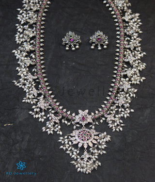 The Sarisha Silver Guttapusalu Necklace