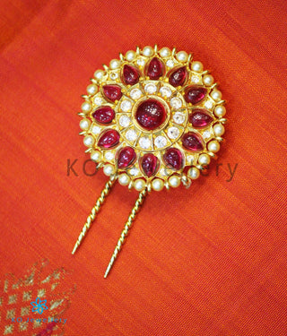 The Rasodbhava Silver Bridal Hair Pin