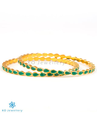 Gold plated silver bangle online at affordable price