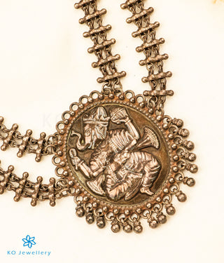 The Eeshan Antique Silver Ganesha Necklace