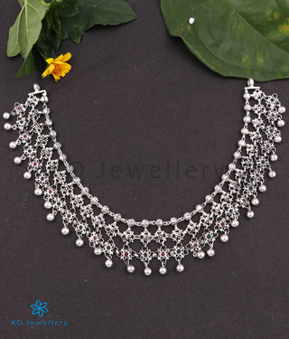 The Ujjal Silver Necklace (Oxidised)