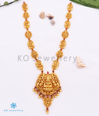 The Krupa Silver Lakshmi Nakkasi Necklace