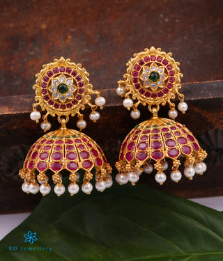 The Abhanga Silver Bridal Jhumka