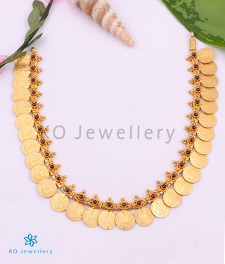 The Rishita Silver Lakshmi Kasumala Coin Necklace