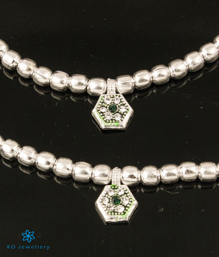 The Shreya Silver Anklets