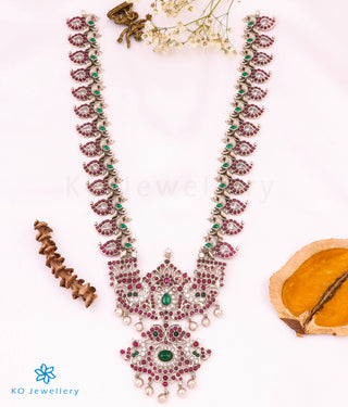 The Chandravadana Silver Mango Makarakanti Necklace