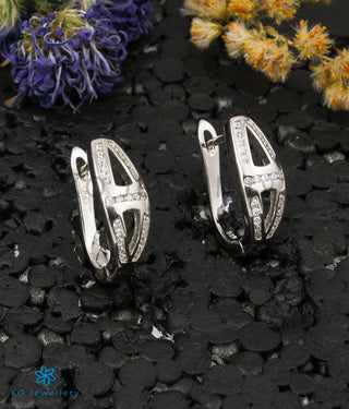 The Leena Silver Hoop Earrings