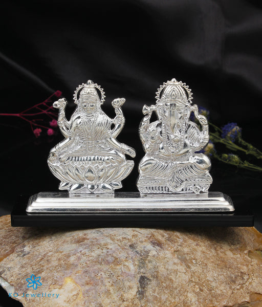 Silver Ganesha & Lakshmi Idol Online India