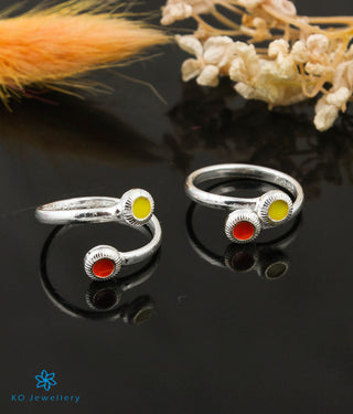  Nivit Silver Toe-Rings (Yellow)