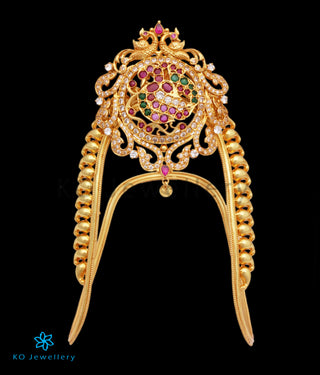 The Ahibhuj Silver Peacock Bridal Armlet or Vanki