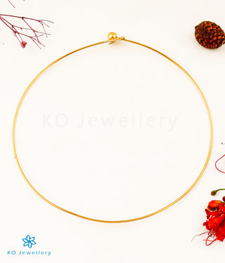 The Nitya Silver Kempu Necklace (Thin Chain)