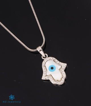 The Nivi Silver Evileye Pendant