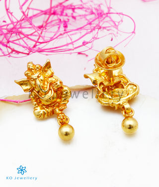 The Mandaka Silver Ganesha Ear-studs
