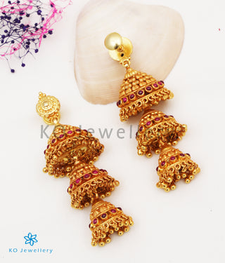 The Kalapin Silver Layered Jhumka