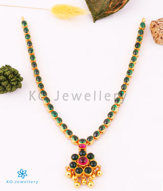 The Samprathi Silver Reversible Addige Necklace