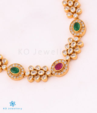 The Krutika Silver Navratna Necklace