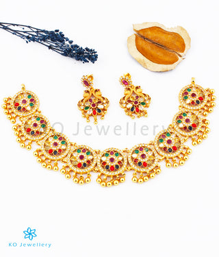 The Vansh Silver Navratna Necklace