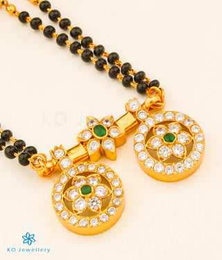 The Saptapadi Silver Mangalsutra (Green)