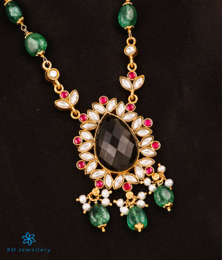 The Ragini Silver Kundan-Jadau Mango Necklace