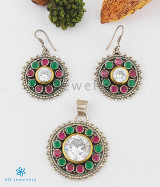 The Myra Gemstone Pendant Set