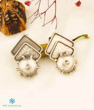 The Pitaka Antique Silver Earrings