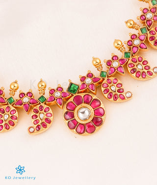 The Rohini Silver Kundan-Jadau Mango Necklace