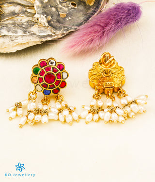 The Uzma Silver Kundan Pendant Set