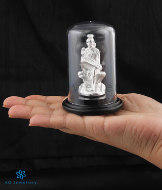 The Lord Hanuman 999 Pure Silver Idol (3.5 inches)