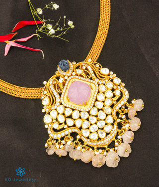 The Ritika Silver Kundan Pendant