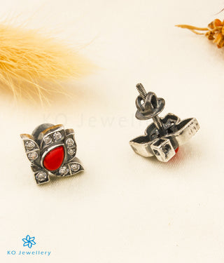 The Ayana Silver Kemp Pendant Set (Coral)