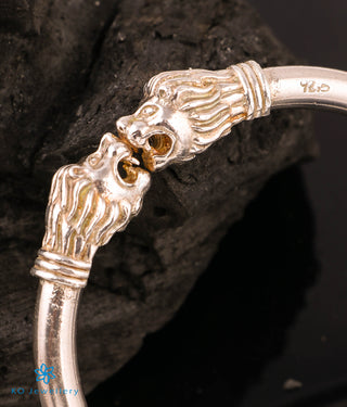 The Simha Silver Kada (Size 2)