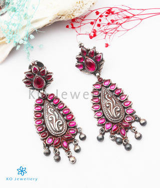 The Ketaki Silver Kempu Earrings