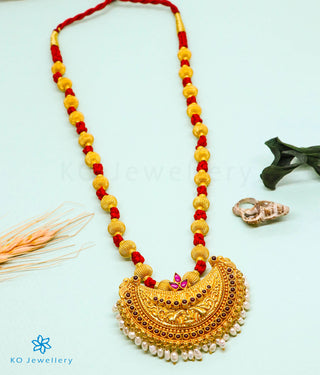 The Vaidehi Jomale Silver Necklace (Red)