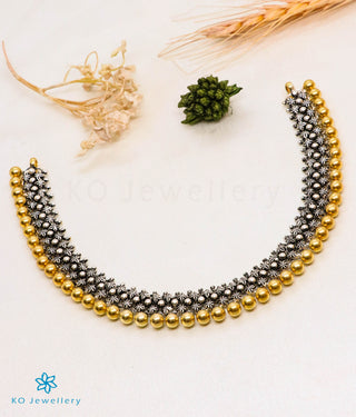 The Samanvaya Antique Silver Necklace (2 tone)