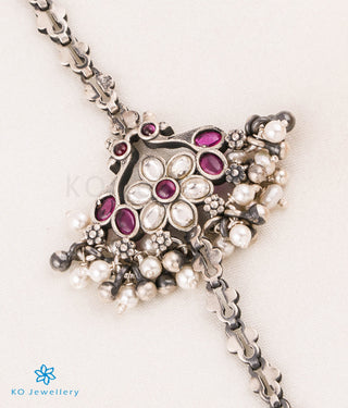 The Deepta Lakshmi Silver Nakkasi  Necklace