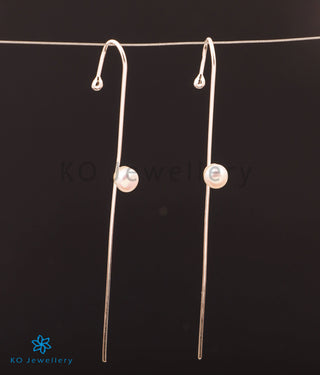 The Pearl Silver Stick EarCuffs