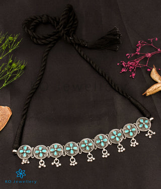 The Nilaya Silver Turquoise Choker Necklace