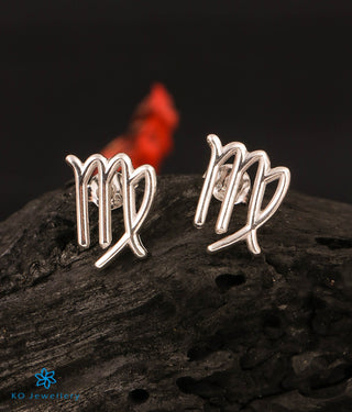 The Virgo Zodiac Silver Earring