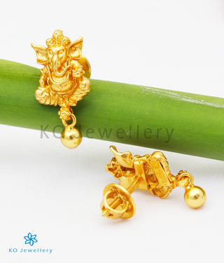 The Mandaka Silver Ganesha Ear-studs