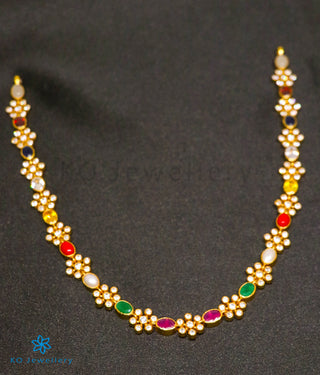 The Yajata Silver Navratna Necklace