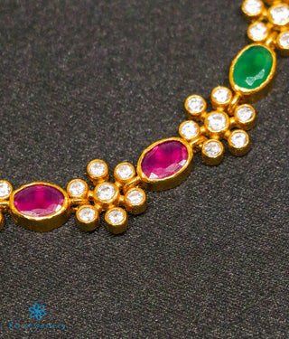 The Yajata Silver Navratna Necklace