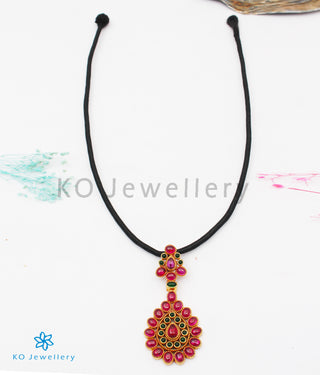 The Dhara Silver Kempu Pendant