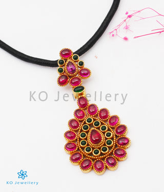 The Dhara Silver Kempu Pendant