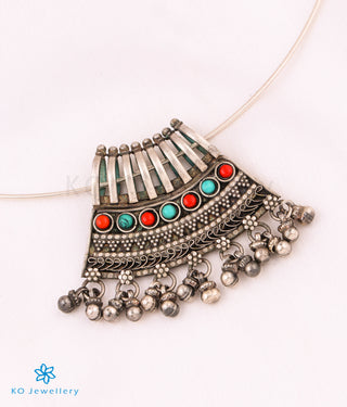 The Swar Silver Antique Pendant