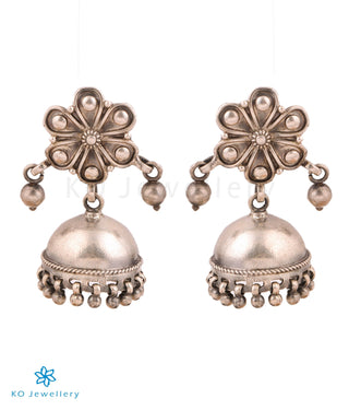 The Tanaya Silver Antique Jhumkas