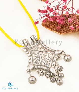 The Alankara Silver Antique Pendant