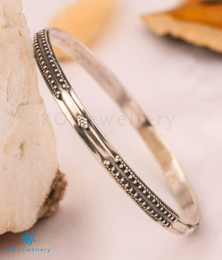 Jaipur Plain Silver Bangle Online